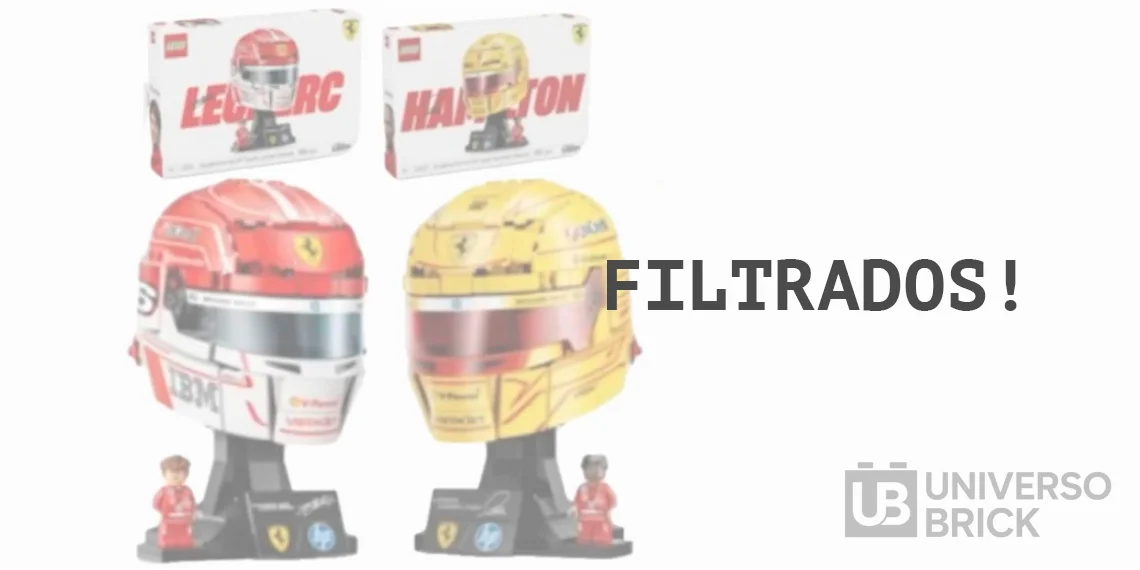 LEGO F1 2026: Filtrados los nuevos cascos de Hamilton y Leclerc para la línea LEGO Editions 1 Lego Cascos F1 Filtrados