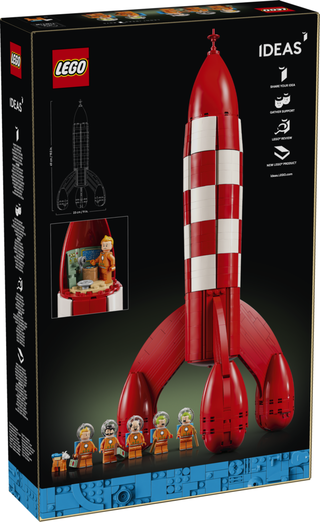 Tintín llega a LEGO Ideas con su cohete lunar — y es exactamente tan bueno como esperabas 3 LEGO Ideas 21367 Tintin cohete lunar