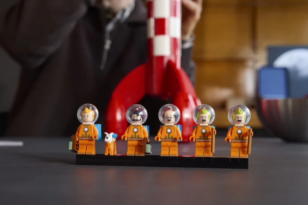 Tintín llega a LEGO Ideas con su cohete lunar — y es exactamente tan bueno como esperabas 6 LEGO Ideas 21367 Tintin cohete lunar minifiguras