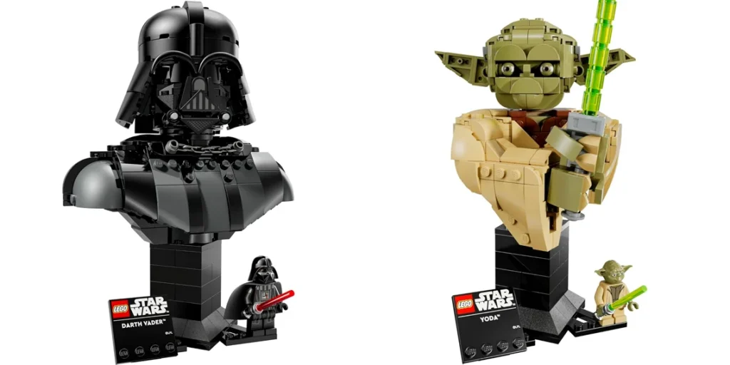 LEGO BUSTO 75439 Darth Vader y 75438 Yoda