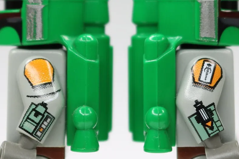 Lego Star Wars 10123 Ciudad de las Nubes (Cloud City) detalle brazo Boba Fett