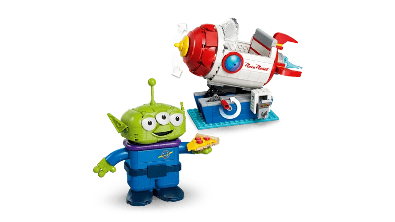 Lotso y el Alien de Pizza Planet: dos nuevos sets de Toy Story llegan a LEGO en mayo 5 43307 Lego Disney Toy Story marcianito con cohete y pizza planet