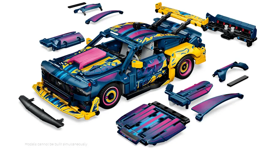 LEGO 42236 Taller de Tuning Ford Mustang GT model 2