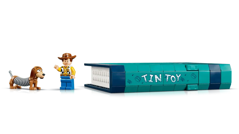 LEGO 43301 Sujetalibros de Slinky: el set más grande hasta la fecha de Toy Story 5 LEGO 43301 Toy Story Sujetalibros de Slinky minifiguras