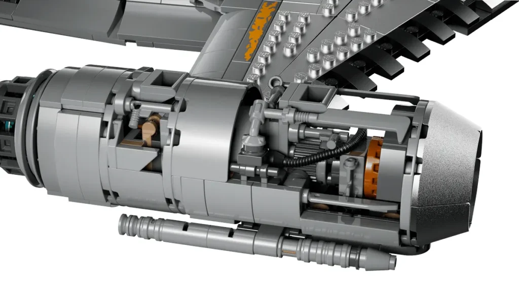 LEGO 75442 UCS Caza Estelar N-1 del Mandaloriano motor