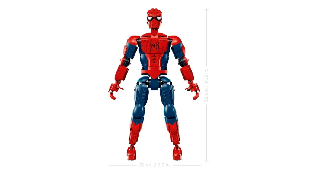 LEGO 76346 Figura de Heroe Spider-Man medidas