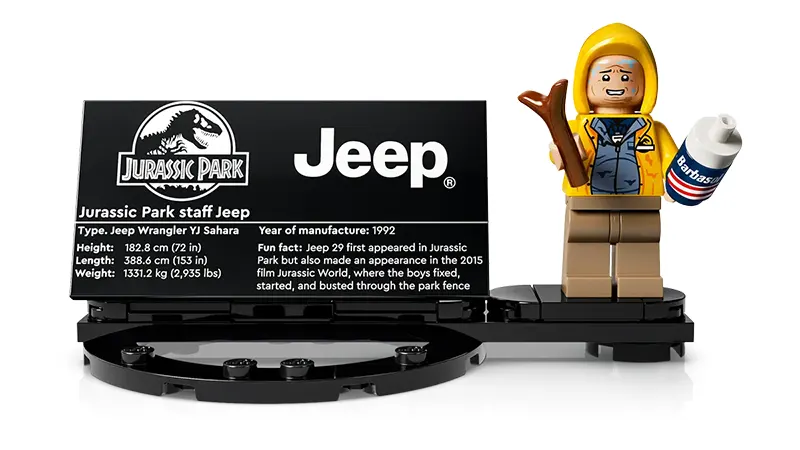 LEGO 77984 Jurassic Park Jeep Wrangler minifigure