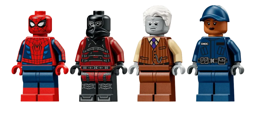 lego spiderman 76349 furgon penitenciario minifiguras tombstone