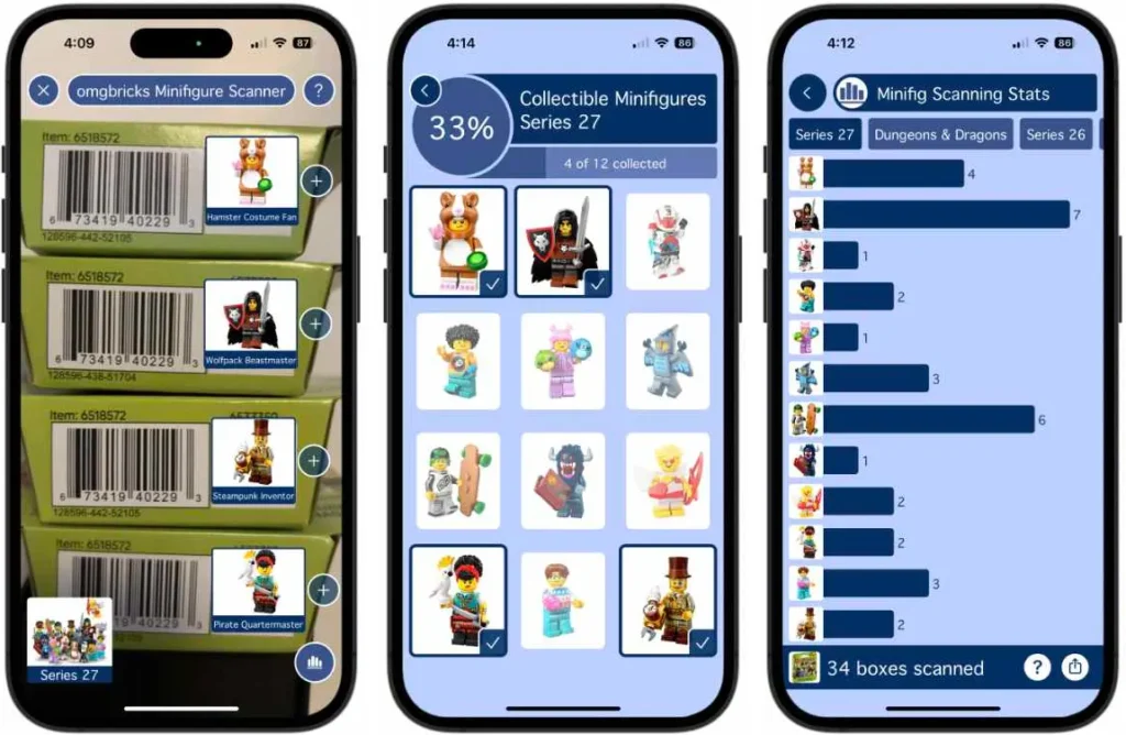 set Las mejores apps para coleccionar minifiguras LEGO (y saber qué hay en la caja antes de abrirla)