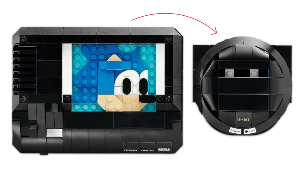 LEGO 40926 SEGA Mega Drive: La consola que marcó una generación ya tiene su réplica de LEGO 5 LEGO 40926 SEGA Mega Drive - easter egg Sonic
