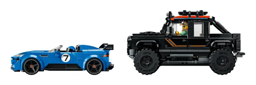 LEGO 77264 Speed Champions Jaguar F-Type Project 7 y Land Rover Defender Classic