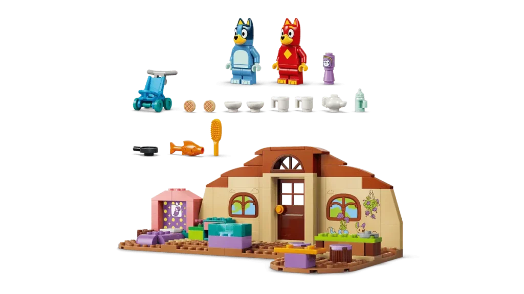 LEGO 11221 Escuela con Rusty y Bluey piezas