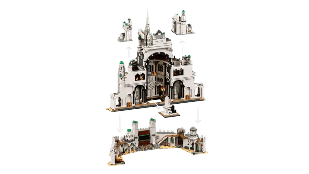 lego 11377 minas tirith icons senor de los anillos 09