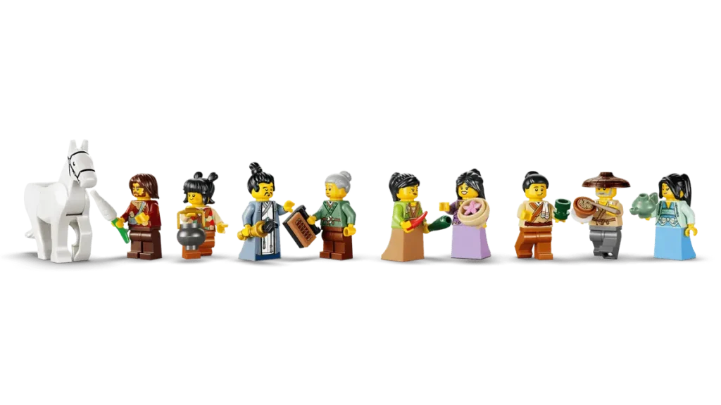 LEGO Chinese Festivals junio 2026: Antigua Posada y Salto de la Carpa 7 LEGO 80121 Antigua Posada minifiguras