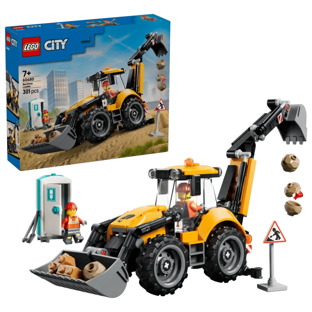 LEGO City 60480 Cargadora Retroexcavadora Amarilla