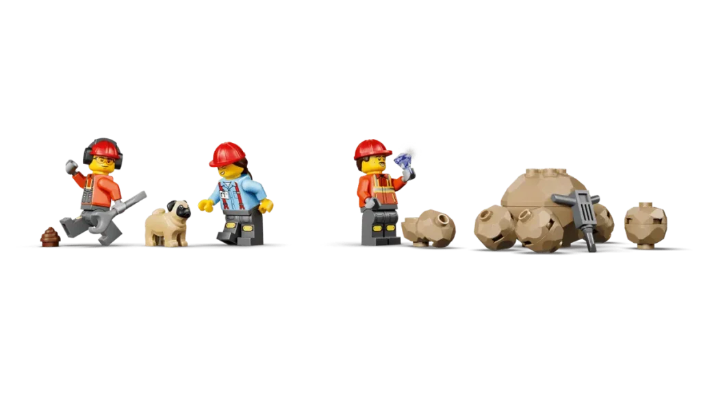 LEGO City 60494 Camión Volquete y Cargadora Frontal minifiguras