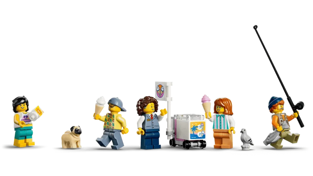 LEGO City 60506 Tranvía Clásico de la Costa minifiguras