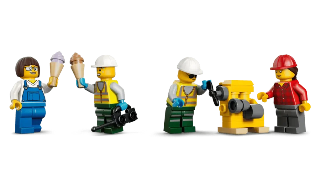 LEGO City 60509 Tren de Mercancías del Puerto con Grúa y Camión minifiguras