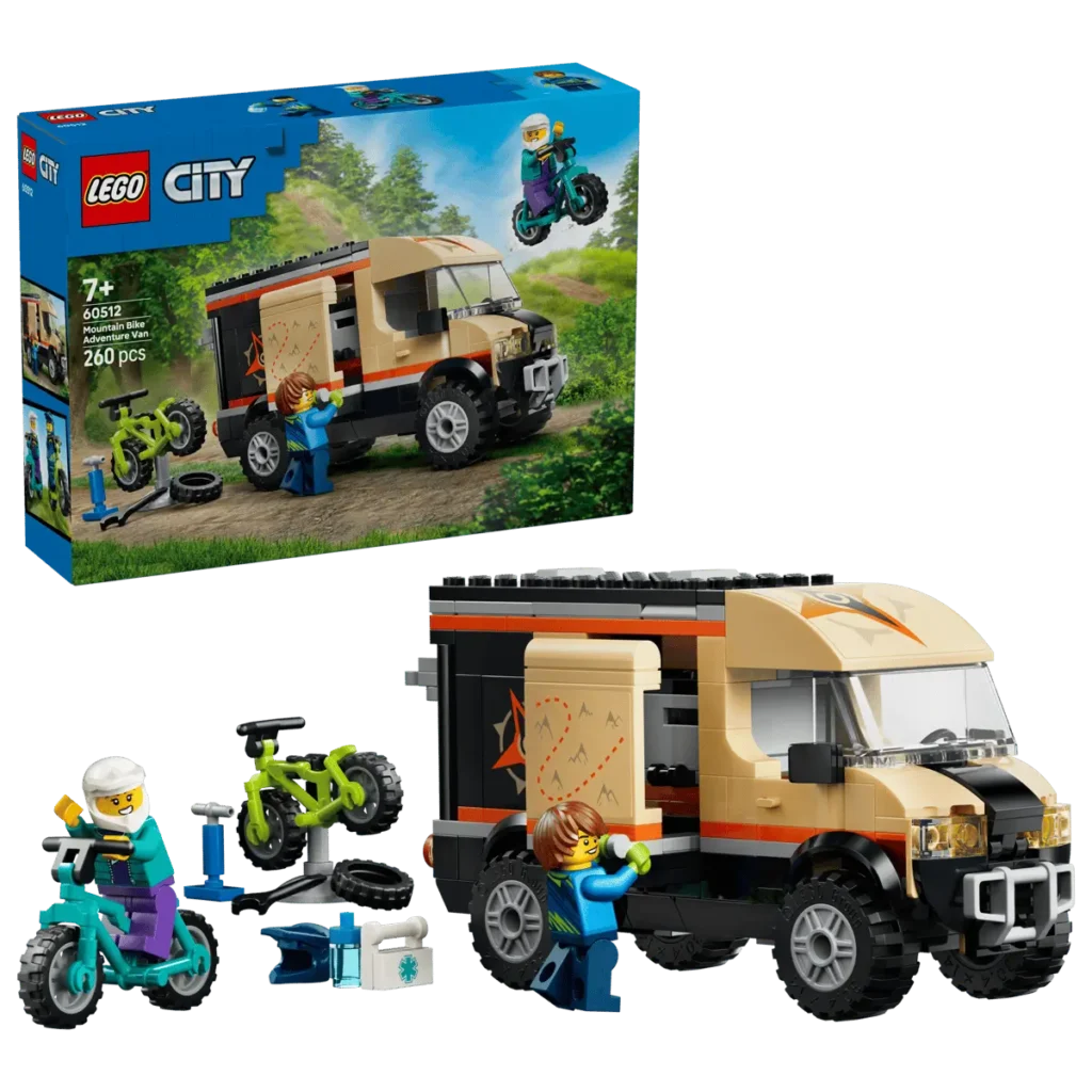LEGO City 60512 Furgoneta de Aventura con Bicis de Montaña
