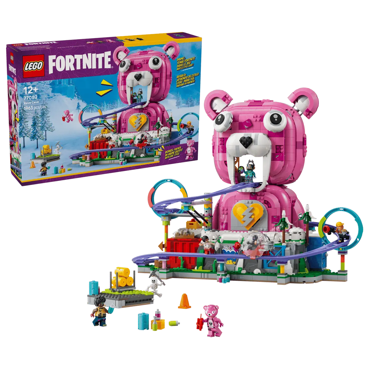 Novedades LEGO junio 2026: todos los sets que llegan este mes 10 LEGO Fornite 77082 Caverna Descontrol (Rave Cave)