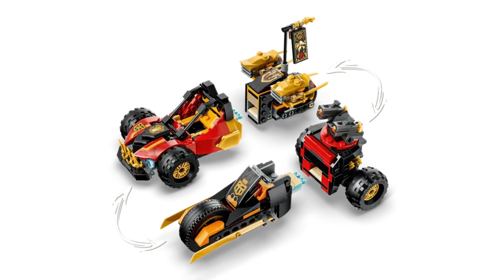 Novedades LEGO Ninjago junio 2026: 10 nuevos sets aterrizan en verano 17 LEGO Ninjago 71864 Vehículos Combinables de Kai y Cole 01