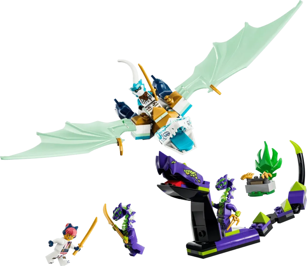 Novedades LEGO Ninjago junio 2026: 10 nuevos sets aterrizan en verano 21 LEGO Ninjago 71865 Batalla del Dragón de Hielo de Zane 02