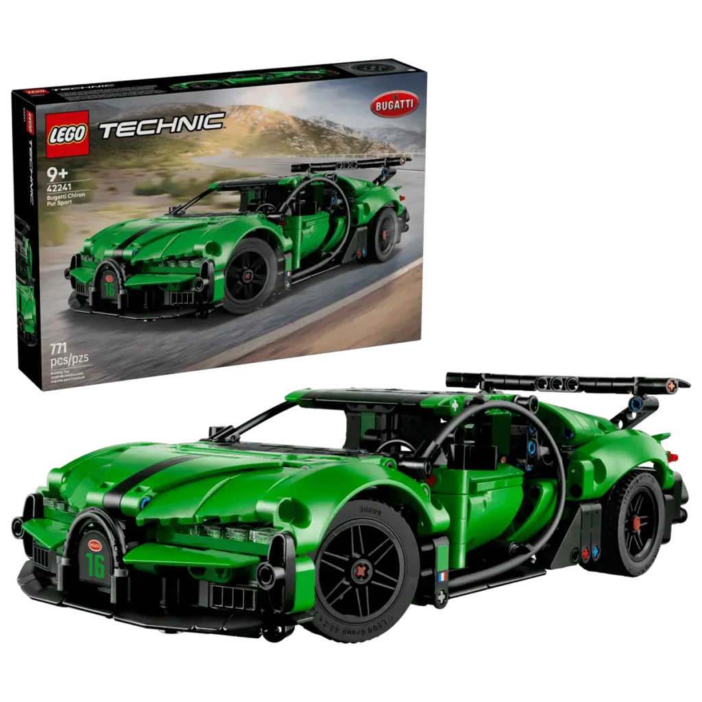 Novedades LEGO Technic junio 2026: Fast and Furious, Bugatti y la vuelta del Unimog 21 LEGO Technic 42241 Hipercoche Bugatti Chiron Pur Sport Verde 01