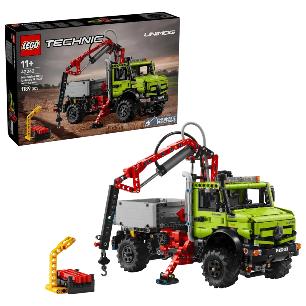 Novedades LEGO Technic junio 2026: Fast and Furious, Bugatti y la vuelta del Unimog 14 LEGO Technic 42242 Mercedes-Benz Unimog U 5023 con Grúa 01