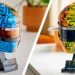 LEGO 43023 y 43017 cascos McLaren F1 de Lando Norris y Oscar Piastri