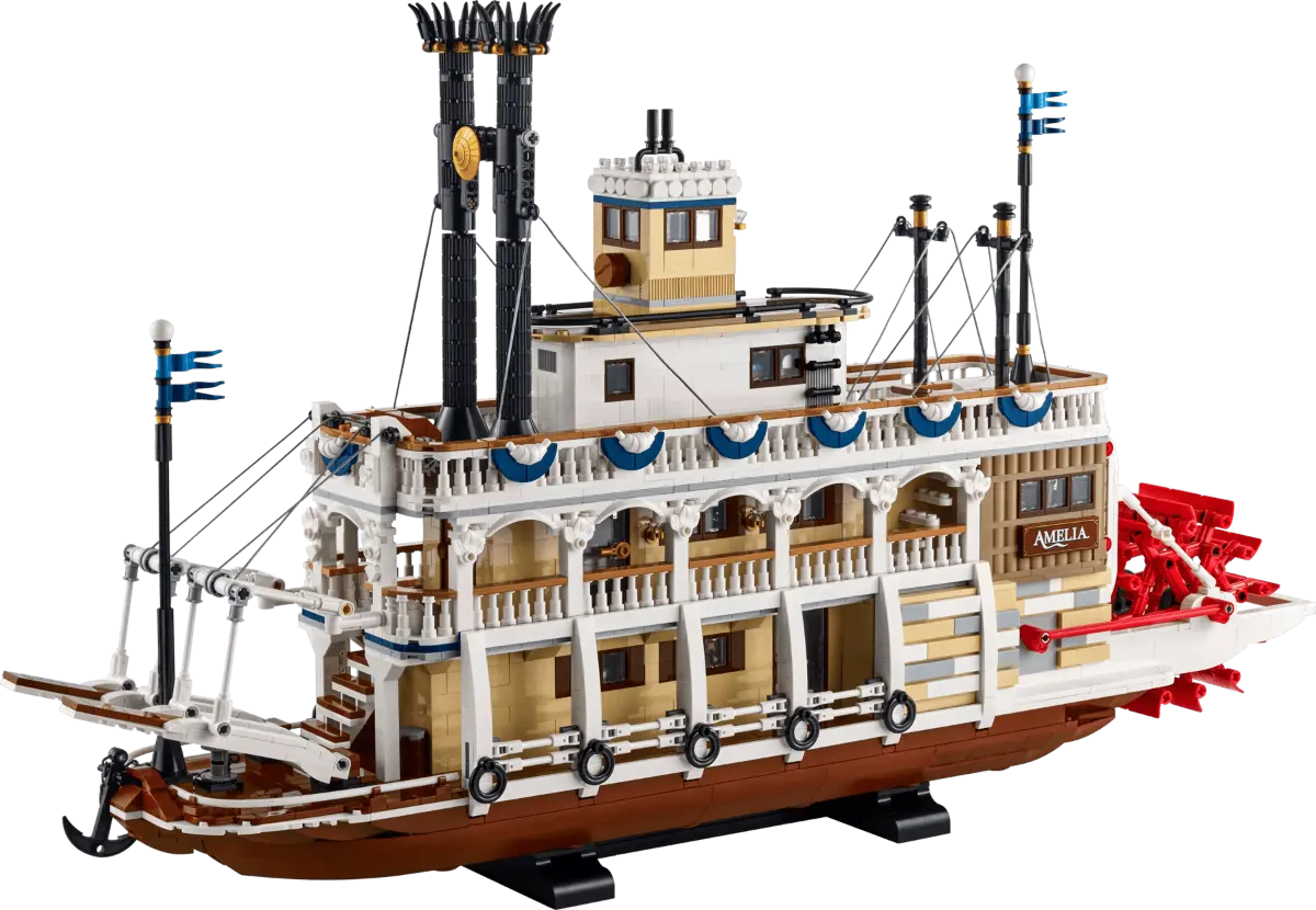 Los sets de LEGO con más piezas de la historia 23 LEGO Ideas 21356 Barco de Vapor Fluvial