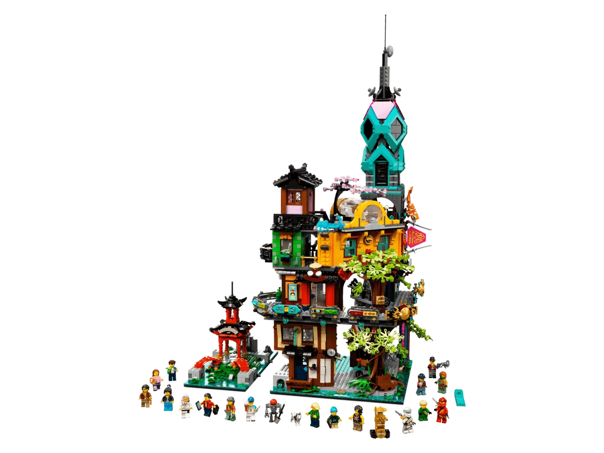 Los sets de LEGO con más piezas de la historia 20 LEGO Ninjago 71741 Jardines de la Ciudad de NINJAGO