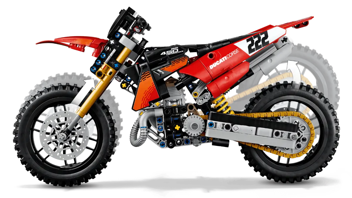 42238 LEGO Technic Moto Ducati Desmo450 MX Factory 05