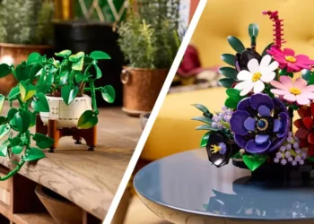 lego 11512 11513 poto dorado colgante arreglo floral oscuro