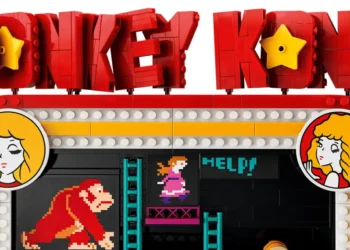 LEGO 72051 Máquina recreativa de Donkey Kong con barriles funcionales