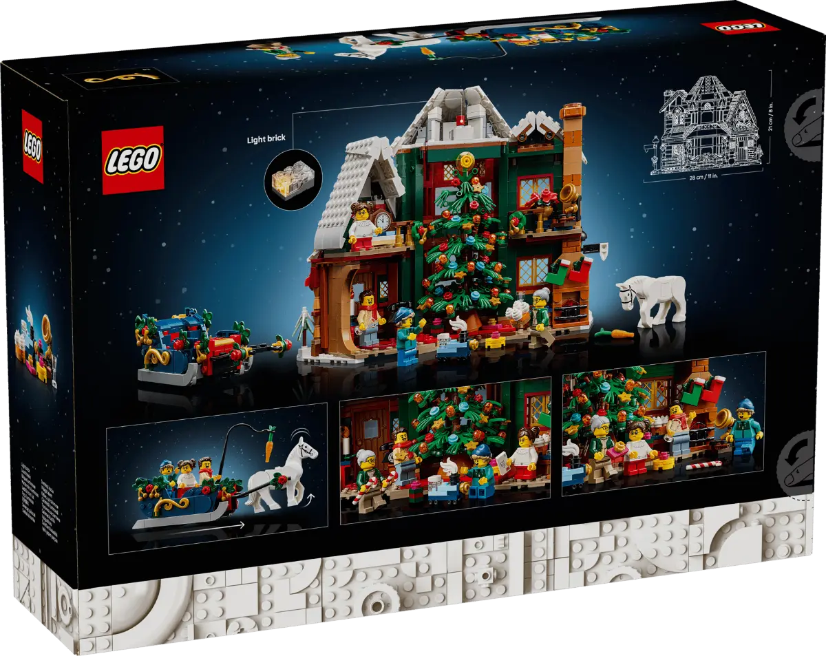 LEGO 11387 Casa Navideña: la nueva incorporación a la Winter Village para 2026 11 LEGO 11387 Icons Casa Navideña Winter Village 01