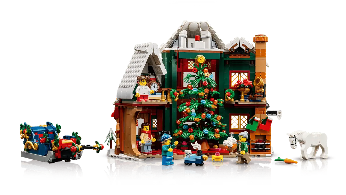LEGO 11387 Casa Navideña: la nueva incorporación a la Winter Village para 2026 3 LEGO 11387 Icons Casa Navideña Winter Village interior