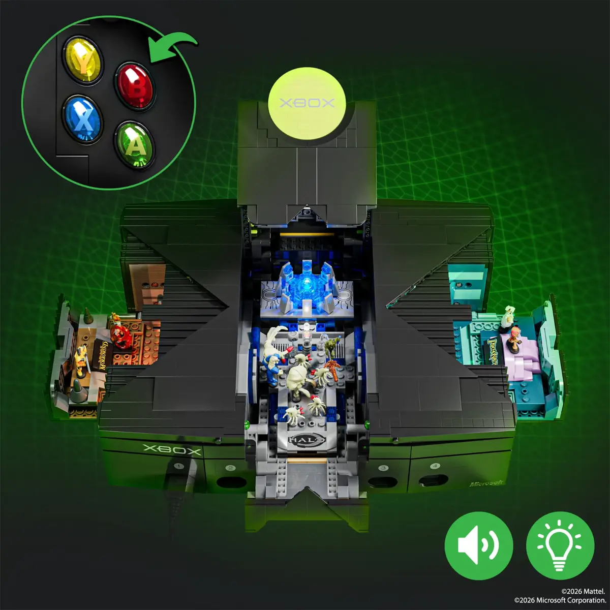 MATTEL BRICK SHOP XBOX inside