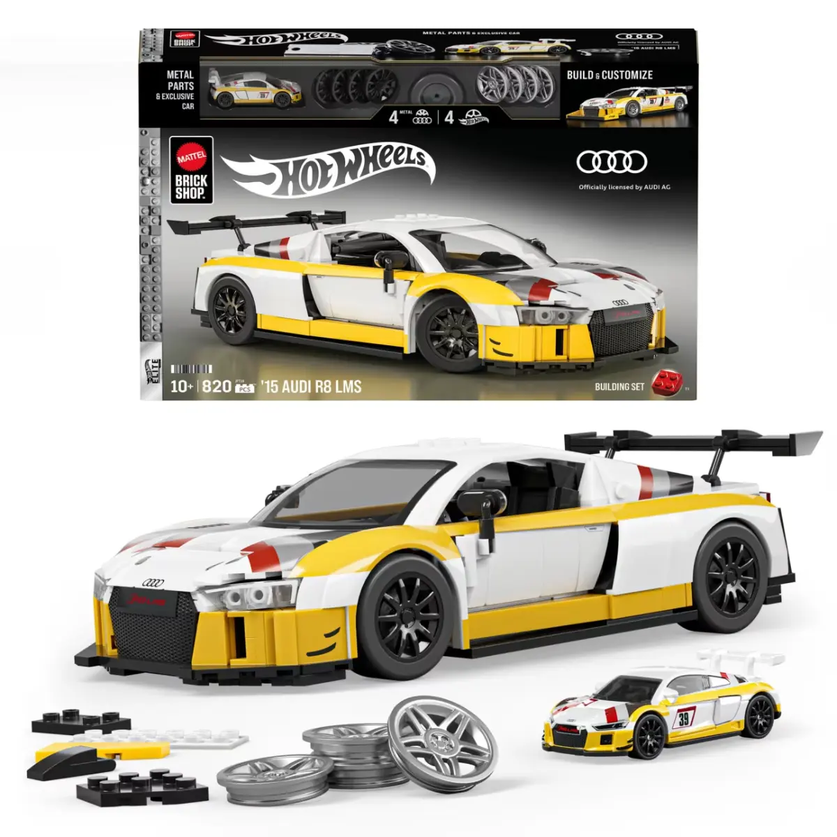 Audi R8 LMS Mattel Brick Shop Elite Series